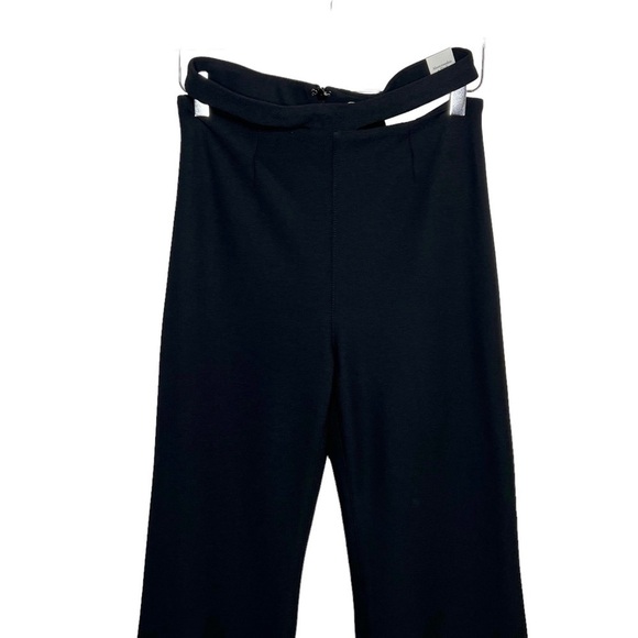 NEW Abercrombie & Fitch Elevated Strappy Waist Black Flare Women’s Pants Sz S - Picture 3 of 12